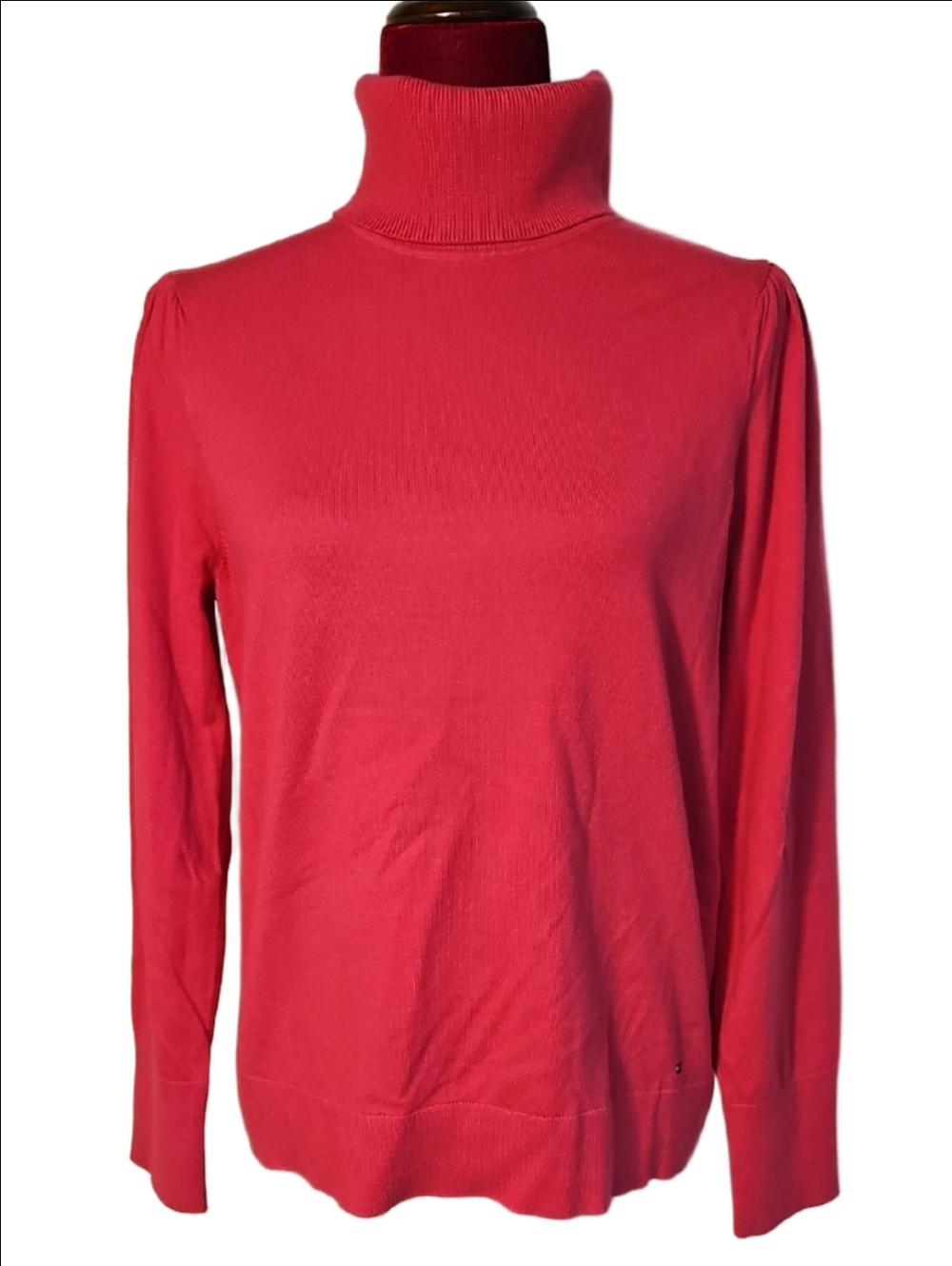 Tommy Hilfiger Lipstick Pink Turtleneck Sweater Size Large